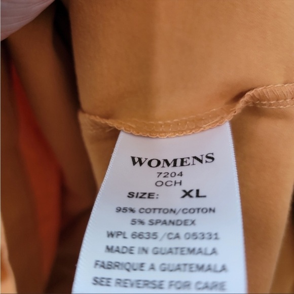 Woolrich Kalista Marigold Long Sleeve Cotton Blend Tee Womens Size XL NWT - Picture 4 of 6